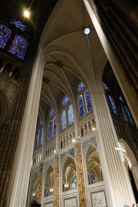 Vaulted ceiling of cathedral