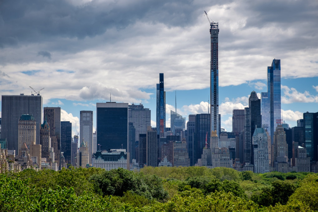 View on a Midtown Manhattan and Central Park