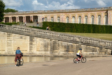 Riding bicycles