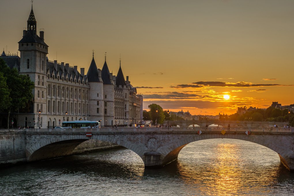 Sunset in Paris