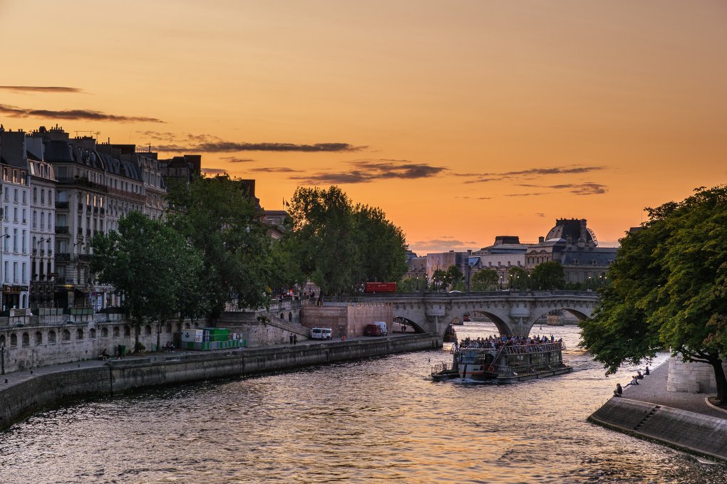 Sunset in Paris